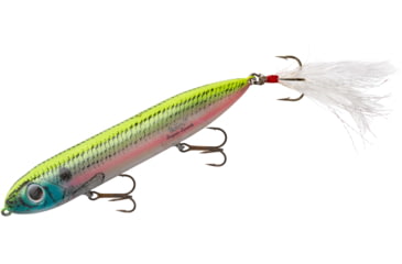 Image of Heddon Super Spook Topwater Walking Bait, 5in, 7/8oz, Feathered Treble, Okie Shad, X9256FHOS