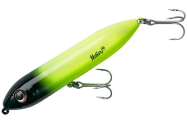 Image of Heddon Super Spook Jr. Topwater Walking Bait, 3-1/2in, 1/2 oz, Chart/Black Head, X923622
