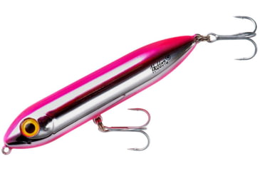 Image of Heddon Super Spook Jr. Topwater Walking Bait, 3-1/2in, 1/2 oz, Chrome/Pink, X9236455
