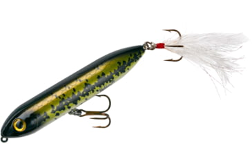 Image of Heddon Super Spook Jr. Topwater Walking Bait, 3-1/2in, 1/2 oz, Feathered Treble, Baby Bass, X9236F01