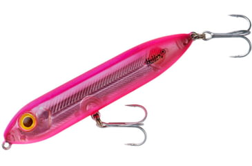 Image of Heddon Super Spook Jr. Topwater Walking Bait, 3-1/2in, 1/2 oz, Pink/Silver Insert, X9236454