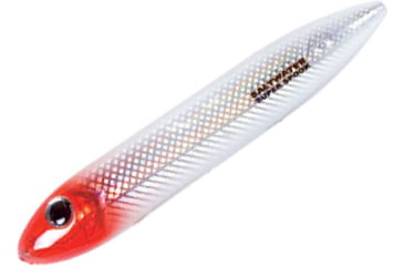 Image of Heddon Super Spook Jr. Topwater Walking Bait, 3-1/2in, 1/2 oz, Red Head Ghost, X9236RH