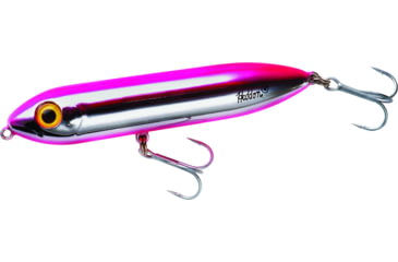 Image of Heddon Super Spook Jr. Topwater Bait, Floating, 1/2oz, 3-1/2in, Chrome/Pink, X9236455