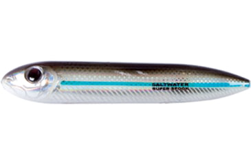 Image of Heddon Super Spook Jr. Topwater Bait, Floating, 1/2oz, 3-1/2in, Silver Mullet, X9236SM