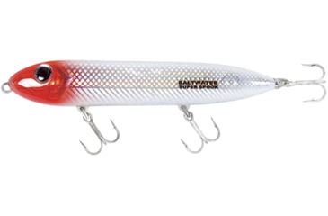 Image of Heddon Super Spook XT Topwater Bait, Floating, 1oz, 5in, Red Head Flash, 8/Pack, XSW9256439