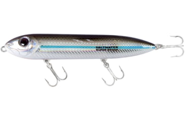 Image of Heddon Super Spook XT Topwater Bait, Floating, 1oz, 5in, Silver Mullet, 8/Pack, XSW9256438