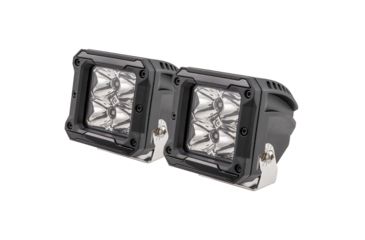 Image of HEISE LED Lighting Systems 4 LED Cube Light w/Harness - Spot Beam- 3" - 2 Pack 69759