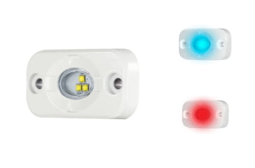 Image of HEISE LED Lighting Systems Marine Auxiliary Accent Lighting Pod, White, White/Blue, White/Red