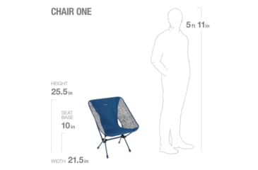 Image of Helinox Chair One, Blue Paisley, Medium, 10043
