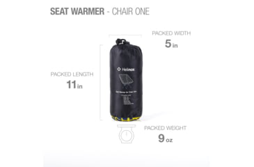 Image of Helinox Chair One Reversible Seat Warmer, Black/Flow Line, 12456