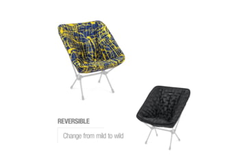 Image of Helinox Chair One Reversible Seat Warmer, Black/Flow Line, 12456