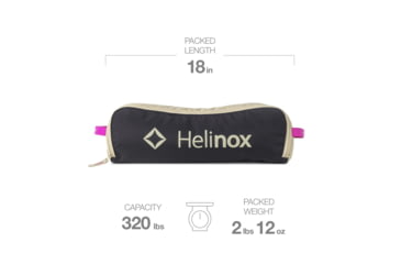 Image of Helinox Chair Two, Black/Khaki/Purple, 12893