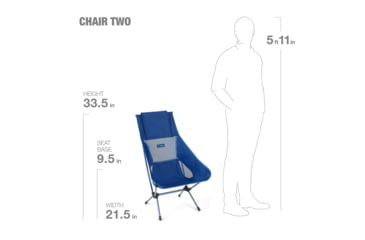 Image of Helinox Chair Two, Blue Block, 12882R1