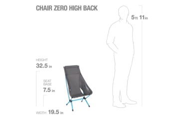 Image of Helinox Chair Zero High Back, Black, 10559