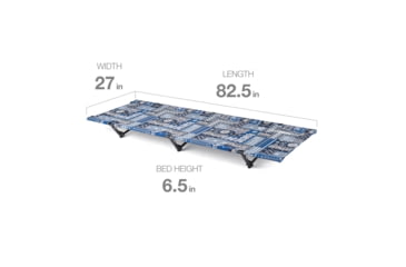 Image of Helinox Cot One Convertible, Long, Blue Bandana, 10694