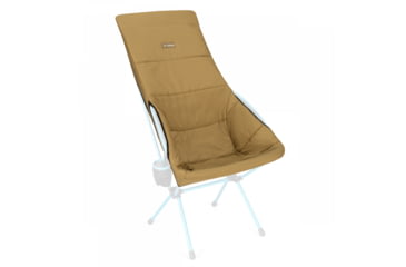 Image of Helinox Reversible Seat Warmer, Quilted, Savanna/Playa Chair, Black/Coyote Tan, 10002785
