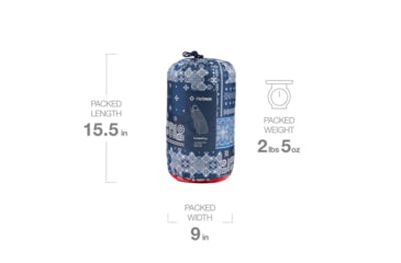 Image of Helinox Toasty Savanna/Playa Chair, Blue &amp; Red Bandana, 12495