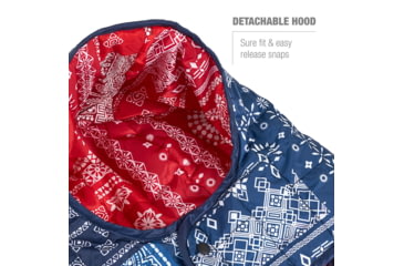 Image of Helinox Toasty Sunset/Beach Chair, Blue &amp; Red Bandana, 12494