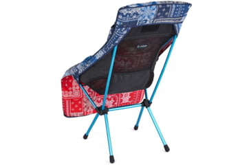 Image of Helinox Toasty Sunset/Beach Chair, Blue &amp; Red Bandana, 12494