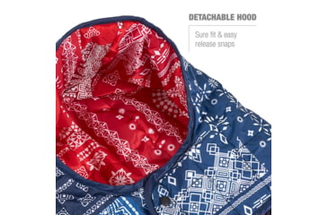 Image of Helinox Toasty Sunset/Beach Chair, Blue &amp; Red Bandana, 12494
