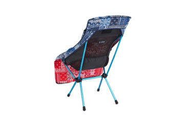 Image of Helinox Toasty Sunset/Beach Chair, Blue &amp; Red Bandana, 12494