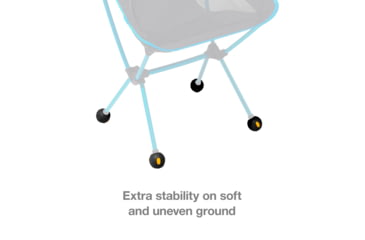 Image of Helinox Vibram Ball Feet Set, Black, 45mm, 12792