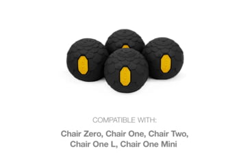 Image of Helinox Vibram Ball Feet Set, Black, 45mm, 12792