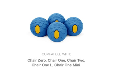 Image of Helinox Vibram Ball Feet Set, Blue, 45mm, 12788