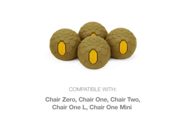 Image of Helinox Vibram Ball Feet Set, Coyote Tan, 45mm, 12790