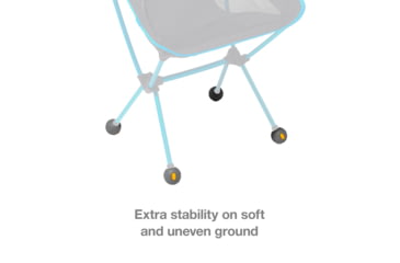 Image of Helinox Vibram Ball Feet Set, Grey, 45mm, 12789