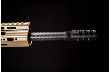 Image of Helix 6 Precision Carbon Fiber 18in 6mm ARC Rifle+1 Rifle Barrel, 243cal, 0.75GB, 1-7 Twist, 5/8-24, Black, AR-6ARC7-18R1