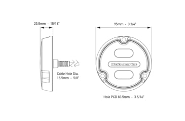 Image of Hella Marine Apelo A1 RGB 1800 Lumens LED Underwater Light w/ Black Housing, Charcoal Lens, 016146-001