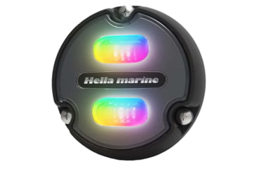 Image of Hella Marine Apelo A1 RGB 1800 Lumens LED Underwater Light w/ Black Housing, Charcoal Lens, 016146-001