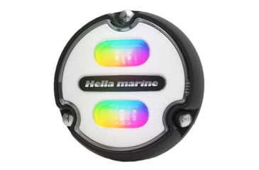 Image of Hella Marine Apelo A1 RGB 1800 Lumens LED Underwater Light w/ Black Housing, White Lens, 016146-011