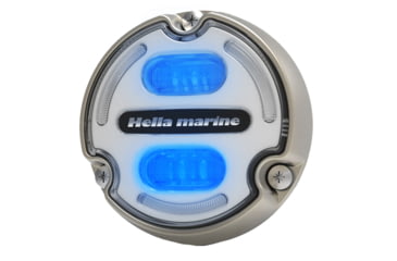 Image of Hella Marine Apelo A2 Blue White 3000 Lumens LED Underwater Light w/ Housing, Bronze Housing, White Lens w/Edge Light, 016147-101