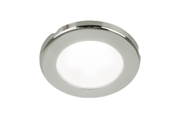 Image of Hella Marine EuroLED 75 3in Round Screw Mount Down LED Light, Stainless Steel Rim, 24V, White, 958110121