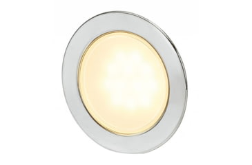 Image of Hella Marine Gen 2 Round EuroLED 95 LED Down Light w/ Stainless Steel Rim, Warm White, 958340021
