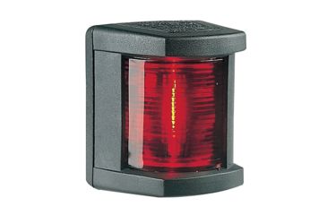 Image of Hella Marine Incandescent Port Navigation 12V LED Light w/ Housing, 1nm, Black, 3562035