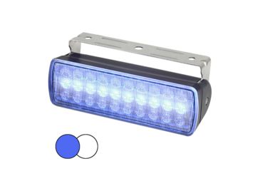 Image of Hella Marine Sea Hawk XL Dual Color LED Flood Light, Black Housing, Blue/White LE, 980950061