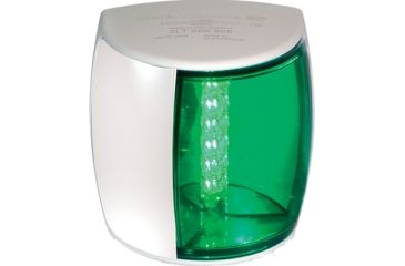 Image of Hella Marine NaviLED PRO Starboard LED Navigation Lamp w/ Green Lens/ Housing, 2nm, White, 959908011