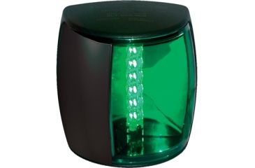 Image of Hella Marine NaviLED PRO Starboard LED Navigation Lamp w/ Green Lens/ Housing, 3nm, Black, 959908201