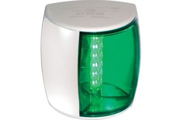 Image of Hella Marine NaviLED PRO Starboard LED Navigation Lamp w/ Green Lens/ Housing, 3nm, White, 959908211