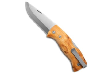 Image of Helle Helle Knives Nipa Lockback Knife Curly Birch Wood 2.72" Satin #657, Brown, Sandvik 12C27, adult, BHQ-194410