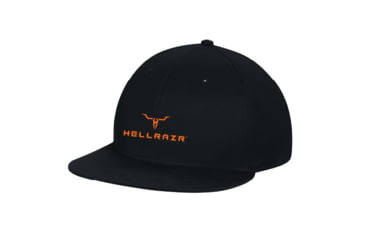Image of HELLRAZR Logo Flat Bill Cap, Black, FLAT-C-FBC-06210