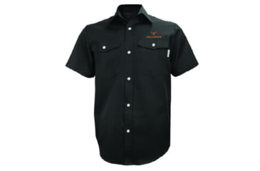 Image of HELLRAZR Short Sleeve Snap Button Shirt, XL, Black, OGHELL-C-SBS-0650