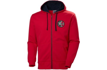 Image of Helly Hansen 1877 Full Zip Hoodie - Mens, Flag Red, 2XL, 53226-111-2XL