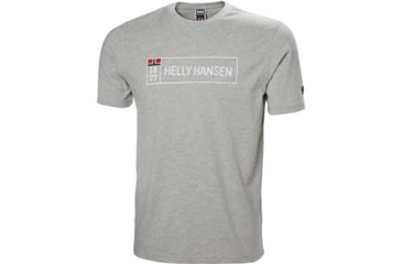 Image of Helly Hansen 1877 T-Shirt - Mens, Grey Melange, Extra Large, 53227-950-XL