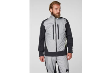 Image of Helly Hansen Aegir H2Flow Jacket - Mens, Silver Grey, Small, 33905-820-S