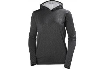 Image of Helly Hansen Aspire Flex Hoodie - Women's-Charcoal-Medium