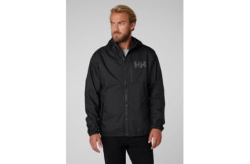 Image of Helly Hansen Belfast Rain Jacket - Mens, Black, Large, 53271-990-L